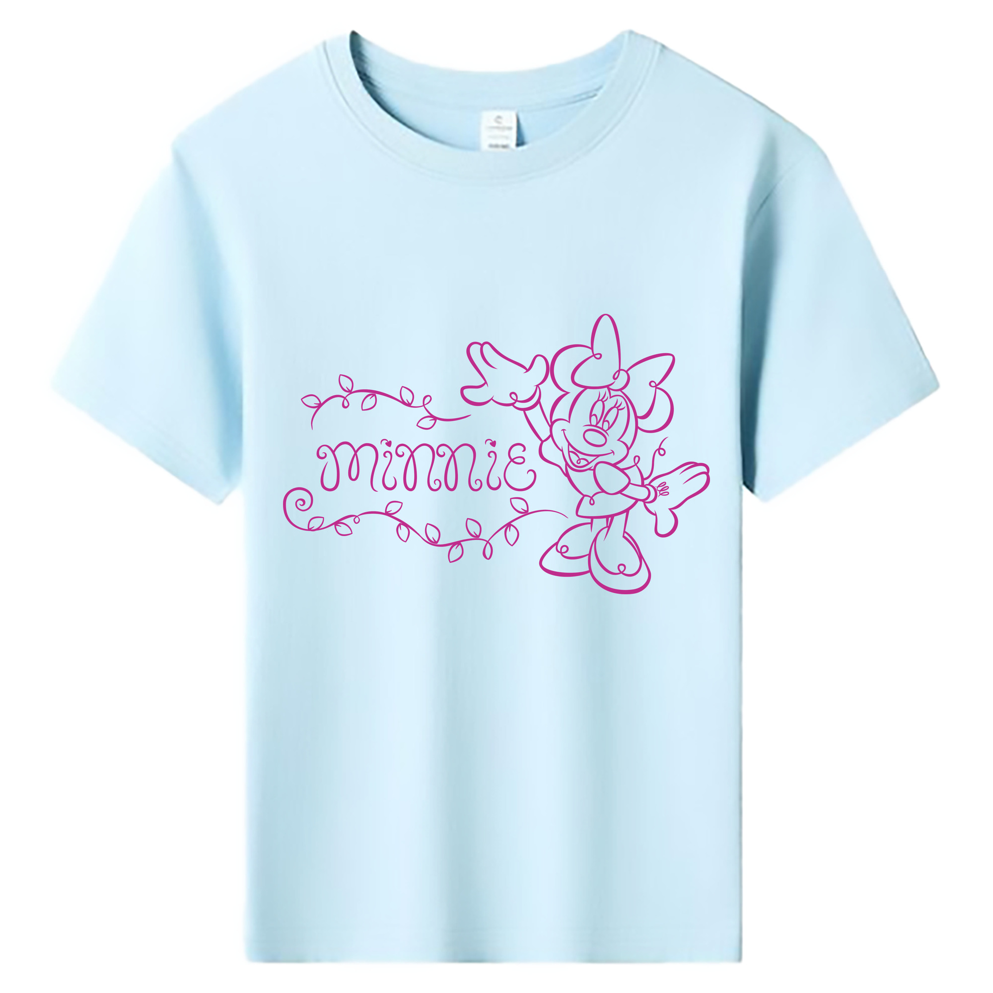 ミッキーマウス Mickey Mouse 綿100％キッズTシャツ（フロントプリント）